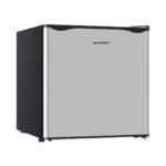BANGSON Small Refrigerator.1.6 Cu.ft Mini Fridge with Freezer. Single Door. Silver