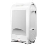 EyeVac Touchless Electric Stationary Pet Vacuum Hard Floor Cleaner. White