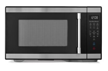 Hamilton Beach 1.1 cu ft Countertop Microwave Oven. Black and Stainless Steel
