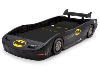 Delta Children DC Comics Batman Batmobile Car Plastic Twin Bed. Black