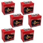 US2200XC Replaces T-105 6V Volt Deep Cycle Golf Cart. Solar. Marine. RV and Industrial Use Batteries - 6 Pack