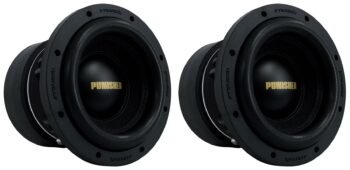 2 Rockville Punisher 8D1 8 3000w Peak/750w RMS Competition Car Audio Subwoofers