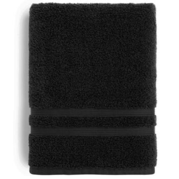 Mainstays  Performance Solid BathTowel, Size 30 x 54 Inch - Black
