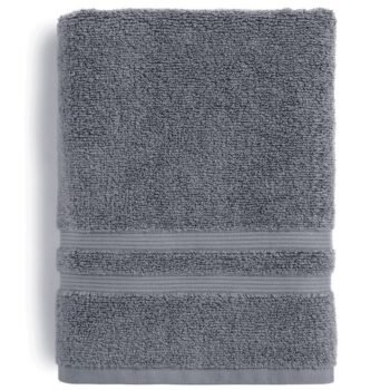 Mainstays  Performance Solid Bath Towel - Grey